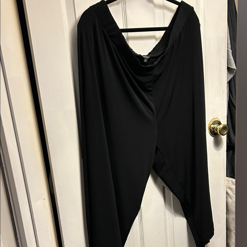 Adrianna Papell Black Gathered Pants